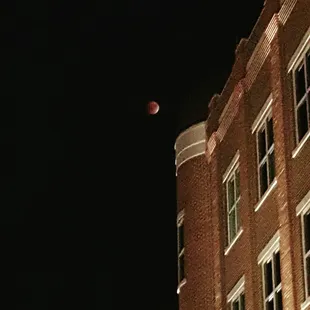 The lunar eclipse.