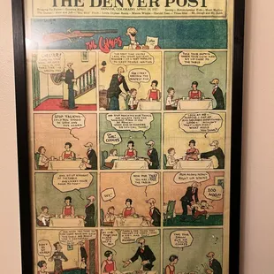 Cartoon in the restroom