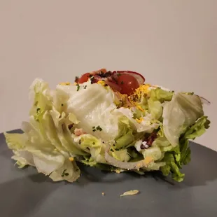 Blue cheese wedge salad, without blue cheese - to go ($16)