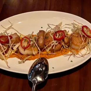 Seared scallops