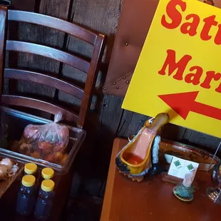 Leftover items for sale from the Farmers Market