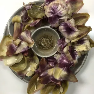 Aftermath of properly eating an Artichoke