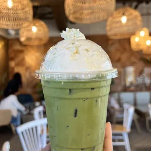 iced matcha latte