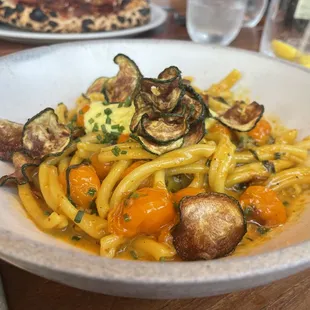 Squash blossom pasta