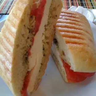 Mozzarella Cheese Pesto Sandwich