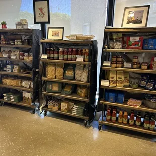 a variety of food items