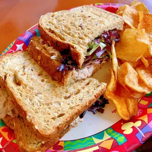 Tuna Salad Sandwich with Saratoga House-made Chips