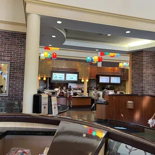 the interior of a restaurant