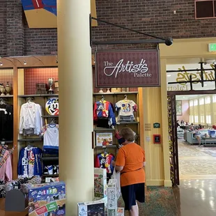 a woman shopping in a store