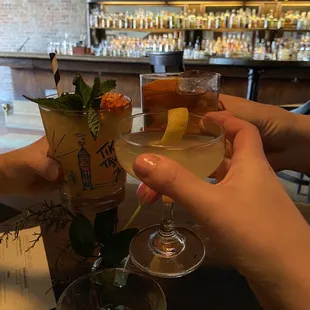 Mai Tai, French 75 and an Old Fashioned