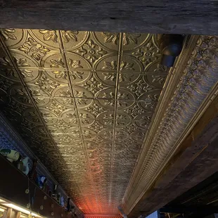 Ceiling over bar