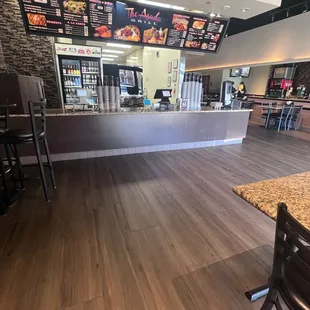 the inside of the restaurant