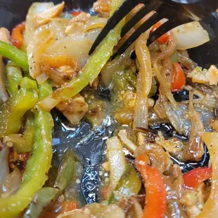 Greasy fajitas