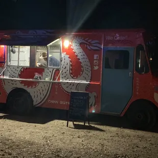 Asian peach food truck