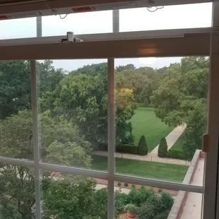 Our window view of the garden was..ok. In the corner of the building but better than nothing.