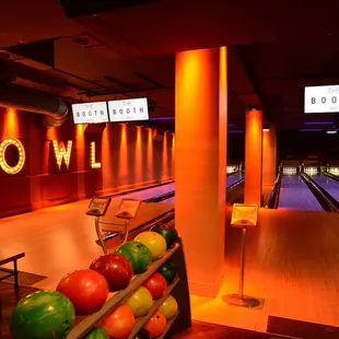 The Booth bowling alley and grill