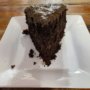  a slice of chocolate cake