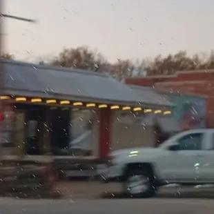 The Cafe at sunset. Right on the corner. Can't miss it!