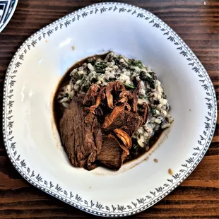 This is the Braised Short Rib entrée.  Photo taken December 15, 2021.