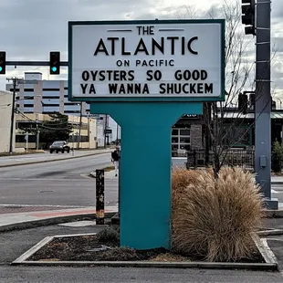 This is the street sign for the restaurant as seen from Pacific Ave.  Photo taken December 15, 2021.