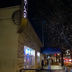 Outside