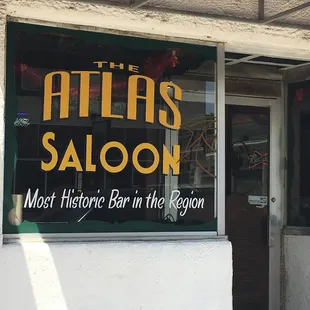 the entrance to the restaurant