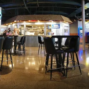 the interior of the restaurant