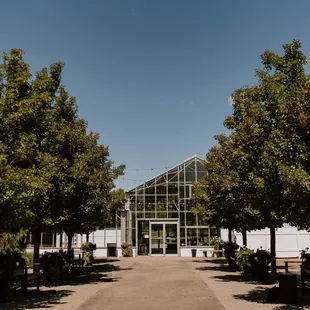 Outdoor gardens at The Atrium
