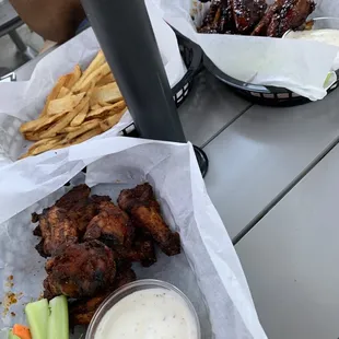 Smoked wings and ginger sweet wings