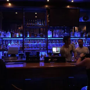 Beautiful wall bar full of delicious goodies!!!