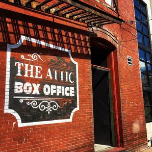 The Historic Attic Box Office entrance