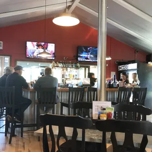 people sitting at the bar