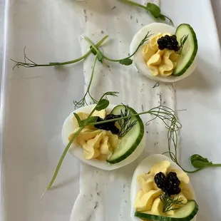 Caviar Deviled Eggs