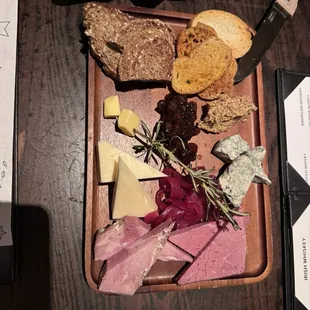 Meat and cheese plate