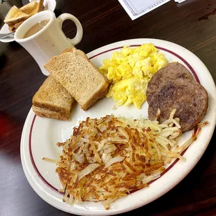 No matter how you eat your eggs the hashbrowns are phenomenal!