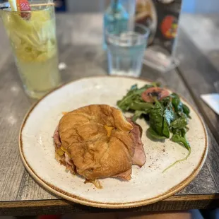 Ham and cheese croissant