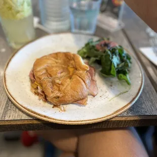 Ham and cheese croissant