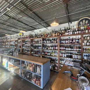 the inside of the store