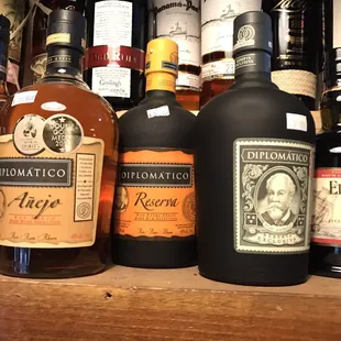 Rum selection at the Austin Shaker. Best booze in town.