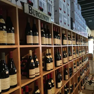 Large selection of fine wines from Burgundy, Bordeaux, France, Italy and Spain - as well as the New World!