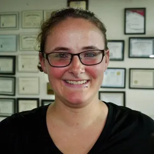 Synda the friendly front receptionist