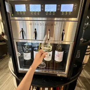 Trying some white wine