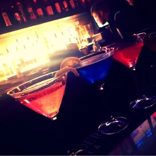 two martinis on the bar