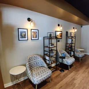 the lounge area