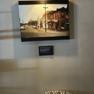 Artwork in reading nook