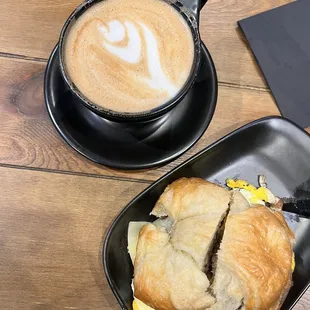 Madam Walker and breakfast sandwich.