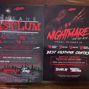 Drink specials, Halloween Party 2021, The Avenue, Downtown St Pete