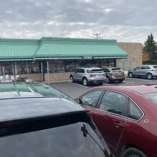 cars parked in a parking lot