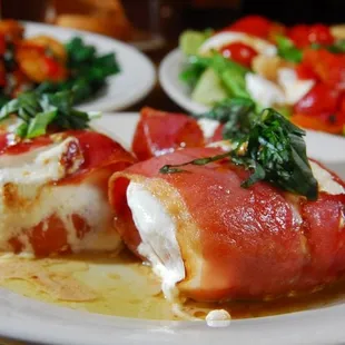 a plate of appetizers