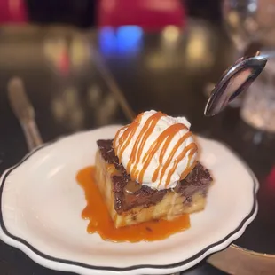 a dessert on a plate